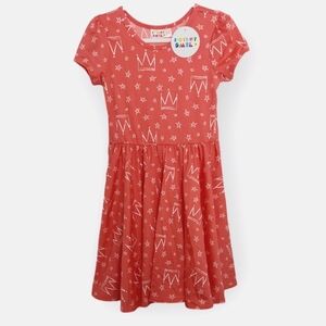 Dot Dot Smile Little Girls Size 3/4 Red Crowns Cap Dress Princess Crown